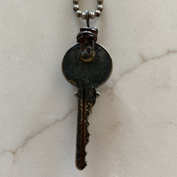 Handmade initial “J” KEY necklace. - Picture 4 of 5